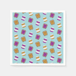 Kawaii Pindakaas & Jam Sandwich Koppel Servet