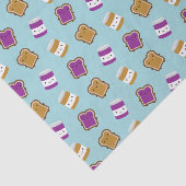 Kawaii Pindakaas & Jam Sandwich Koppel Tissuepapier (Detail)