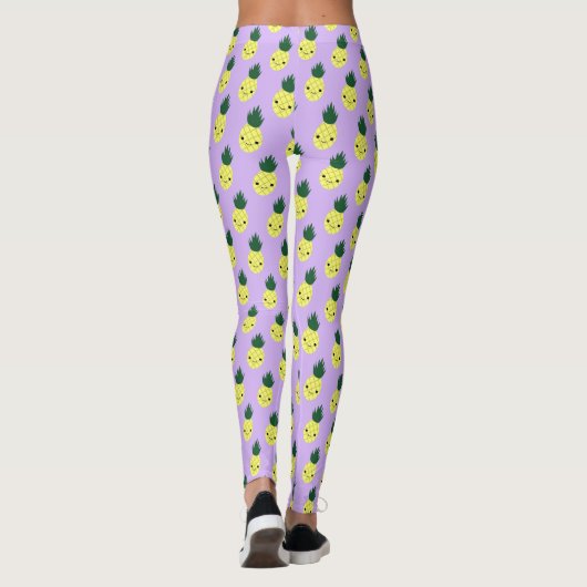 Kawaii Pineapple Pattern" Leggings (Achterkant)