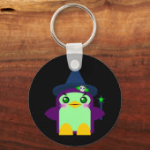 Kawaii Pinguïn Heks Sleutelhanger (Voorkant)