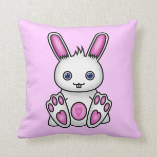 Kawaii Pink Bunny Kussen