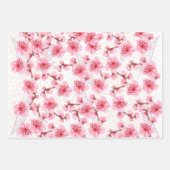 kawaii pink cherry blossoms inpakpapier vel (Voorkant)