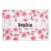 kawaii pink cherry blossoms kussensloop (Voorkant)