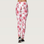 kawaii pink cherry blossoms leggings (Achterkant)