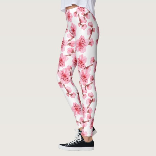 kawaii pink cherry blossoms leggings (Links)