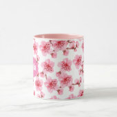 kawaii pink cherry blossoms mok (Midden)