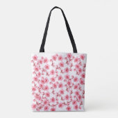 kawaii pink cherry blossoms tote bag (Achterkant)