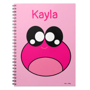 Kawaii Pink Frog Cute Notitieboek