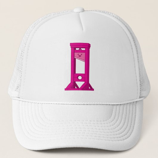 Kawaii Pink Guillotine trucker hoed Trucker Pet (Voorkant)