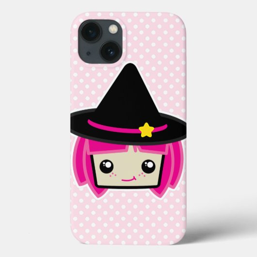 Kawaii Pink Haire Witch Air Case (Achterkant)