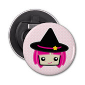 Kawaii Pink Haire Witch Bottle Opener (Voorkant)