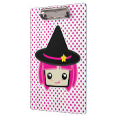 Kawaii Pink Haire Witch Clip Board Klembord (Links)