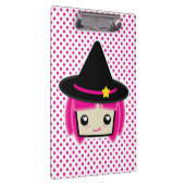 Kawaii Pink Haire Witch Clip Board Klembord (Rechts)