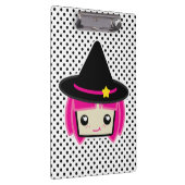 Kawaii Pink Haire Witch Clip Board Klembord (Rechts)