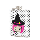 Kawaii Pink Haire Witch Flask Heupfles (Links)