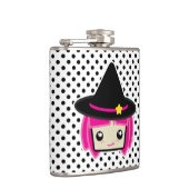 Kawaii Pink Haire Witch Flask Heupfles (Rechts)