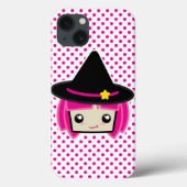 Kawaii Pink Haire Witch iPad Mini Case (Achterkant)