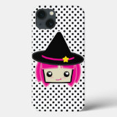 Kawaii Pink Haire Witch iPad Mini Case (Achterkant)
