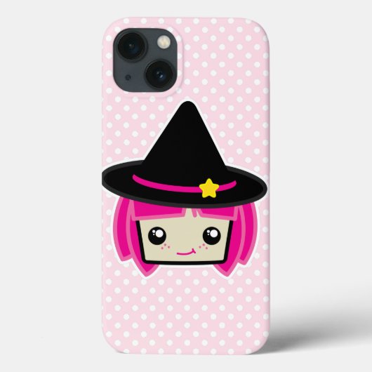 Kawaii Pink Haire Witch iPad Mini Case (Achterkant)