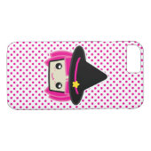 Kawaii Pink Haire Witch iPhone Case (Achterkant (Horizontaal))