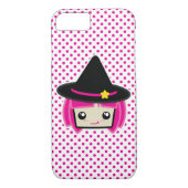 Kawaii Pink Haire Witch iPhone Case (Achterkant)