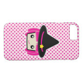 Kawaii Pink Haire Witch iPhone Case (Achterkant (Horizontaal))