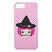 Kawaii Pink Haire Witch iPhone Case (Achterkant)