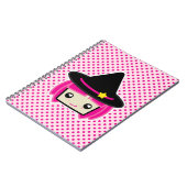 Kawaii Pink Haire Witch Notitieboek (Linkerzijde)