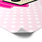 Kawaii Pink Haire Witch Poster Print (Hoek)