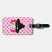 Kawaii Pink Haire Witch Travel Bagagelabels (Voorkant horizontaal)