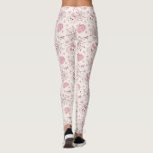 Kawaii Pink Halloween Ghosts & Pumpkin (2) Leggings (Achterkant)