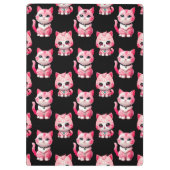 Kawaii Pink Kitty Cats Design Klembord (Achterkant)