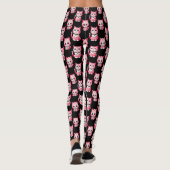 Kawaii Pink Kitty Cats Design Leggings (Achterkant)