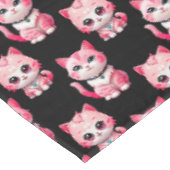 Kawaii Pink Kitty Cats Design Tafelkleed (Gekanteld)