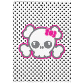 Kawaii Pink Ribbon Skull Clip Board Klembord (Achterkant)