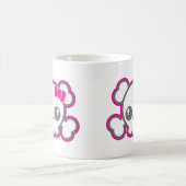 Kawaii Pink Ribbon Skull Mok (Center)