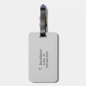 Kawaii Pink Ribbon Skull Travel Bagagelabels (Achterkant verticaal)