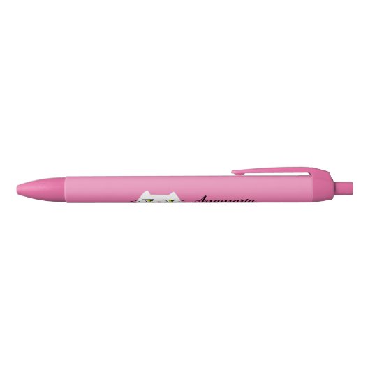 Kawaii Pink Zwarte Inkt Pen (Bovenkant)