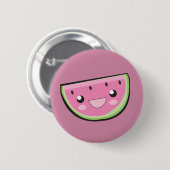 Kawaii Pins: Watermeloen Ronde Button 5,7 Cm (Voorkant /achterkant)