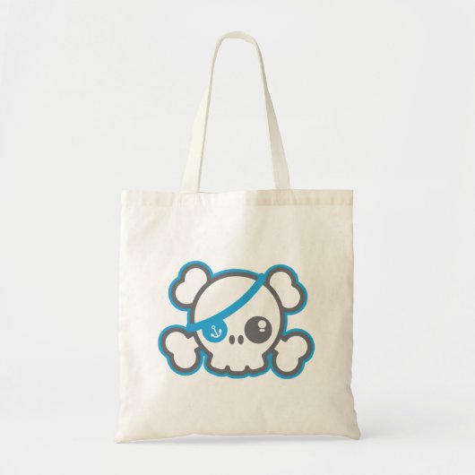 Kawaii Pirate Skull Canvas tas (Voorkant)