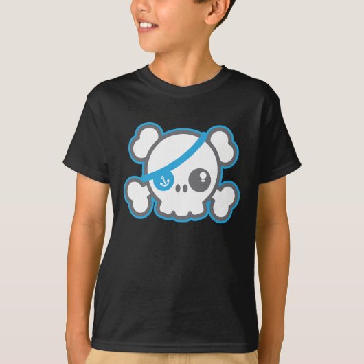 Kawaii Pirate Skull Clothing T-shirt (Voorkant)