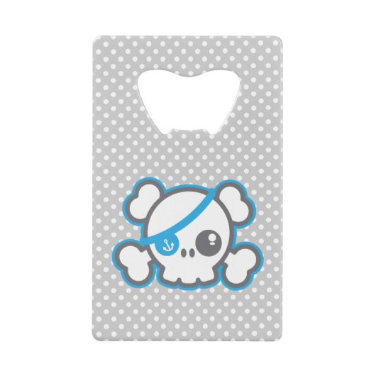 Kawaii Pirate Skull Creditcard Bottle Open Creditkaart Flessenopener (Voorkant)