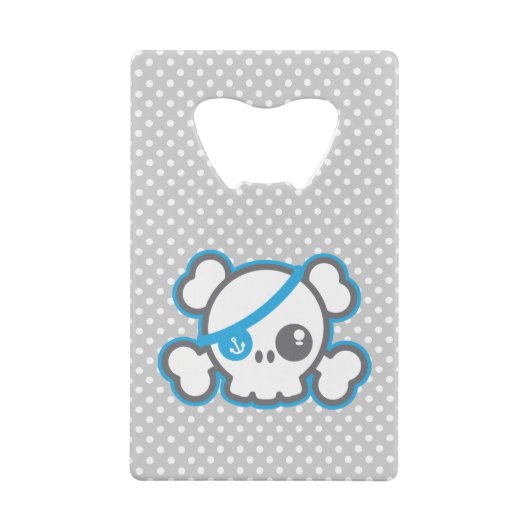 Kawaii Pirate Skull Creditcard Bottle Open Creditkaart Flessenopener (Achterkant)