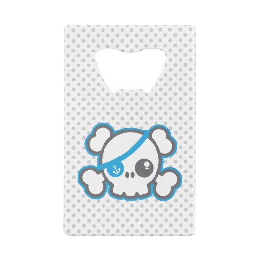 Kawaii Pirate Skull Creditcard Bottle Open Creditkaart Flessenopener (Voorkant)