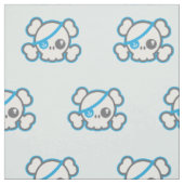 Kawaii Pirate Skull Custom Fabric Stof (Swatch)