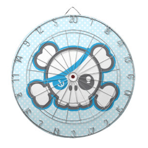 Kawaii Pirate Skull Dart Board Dartbord