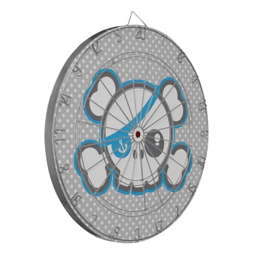 Kawaii Pirate Skull Dart Board Dartbord (Voorkant Links)