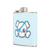 Kawaii Pirate Skull Flask Heupfles (Links)