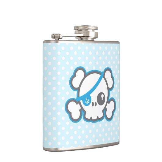 Kawaii Pirate Skull Flask Heupfles (Rechts)