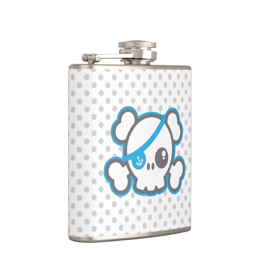 Kawaii Pirate Skull Flask Heupfles (Rechts)